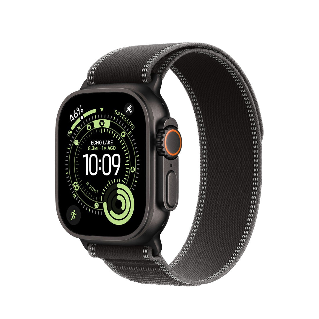ساعة آبل واتش ألترا 3 (2025) GPS + Cellular، مقاس 49 ملم - بهيكل من التيتانيوم الأسود - وسوار Alpine Loop أسود | L ساعة آبل واتش ألترا 3 (2025) GPS + Cellular، مقاس 49 ملم - بهيكل من التيتانيوم الأسود - وسوار Alpine Loop أسود | L